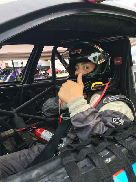 Brayden Becker before his first race there. Image via Brayden Becker